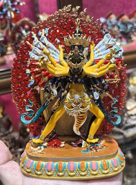 时轮金刚/堆科/堆柯/15cm精品彩绘佛像藏传密宗佛堂摆件/大威德