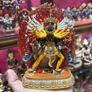 时轮金刚/堆科/堆柯/15cm精品彩绘佛像藏传密宗佛堂摆件/大威德
