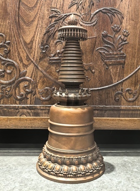噶当塔/佛塔/供塔/嘎裆塔/菩提塔/吉祥塔/舍利塔/19，33cm铜摆件