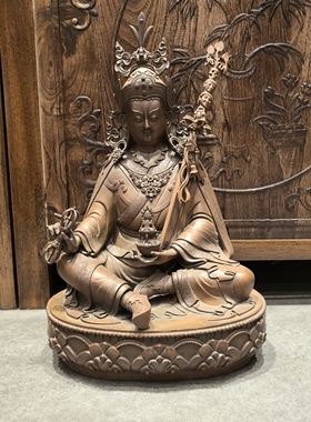 莲师/莲花生大师/莲花生大士/邬金仁波切/格热/40cm红铜佛像摆件
