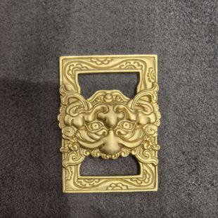 藏式经书扣7公分纯铜黄铜挂饰挂件西藏民族风