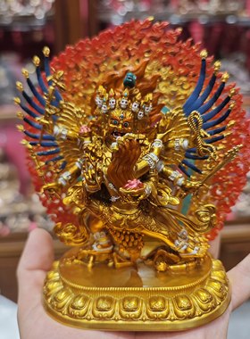 马头明王/马头金刚/旦真/旦增/马头明王金刚橛/15cm藏传佛像摆件