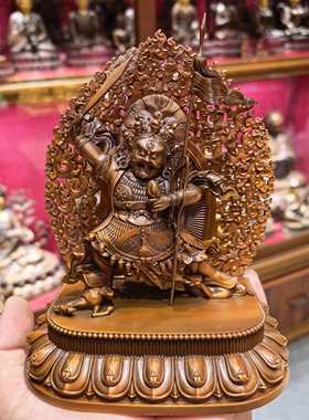 大红司命主/姐妹护法/姊妹护法/15.5cm红铜佛像梵天造像佛堂摆件