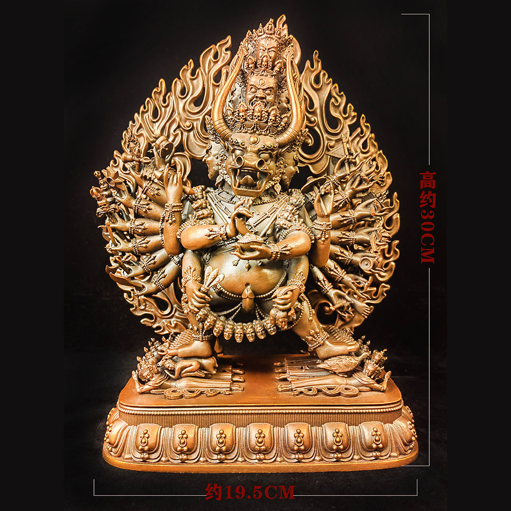 大威德/大威德金刚/独雄/萨迦大威德/Yamantaka/30cm红铜佛像摆件