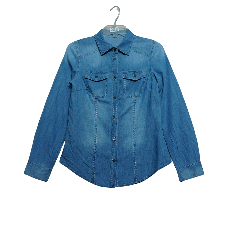 外贸原单女装时尚休闲翻领衬衫