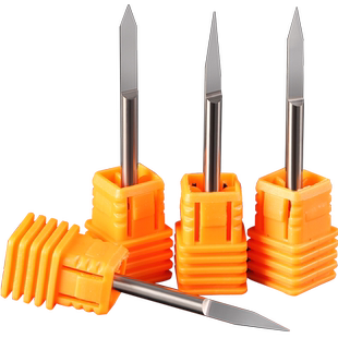 威特5A级加长3.175mm平底尖刀浮雕雕刻刀头数控电脑雕刻机刀具