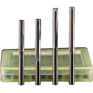 威特3.175mm双刃直槽铣刀密度板切割镂空开槽直刀数控雕刻机刀具