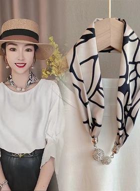 女百搭装饰品丝巾项链围脖吊坠