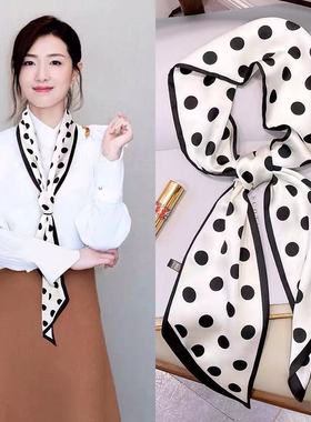 女百搭小长条丝巾项链围巾春秋冬