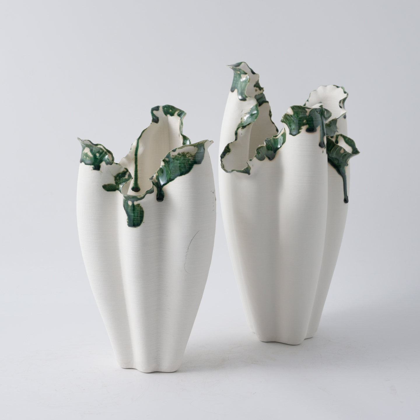 3D打印简约不规则陶瓷花瓶摆件