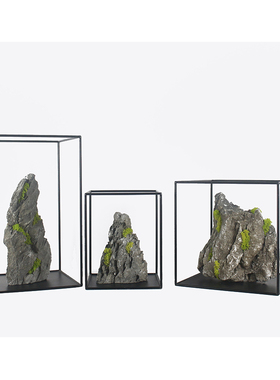 新中式风家居客厅石材装饰摆件