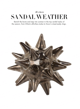 新古典风陶瓷海胆艺术品家居装饰