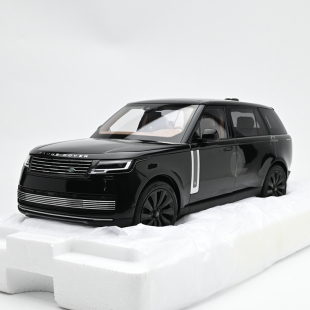 新款 路虎揽胜 创世尊荣加长版 合金全开汽车模型 LCD 黑色