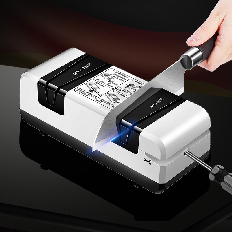 四合一多功能磨刀器快速电动磨刀器家用全自动棕刚玉磨刀神器