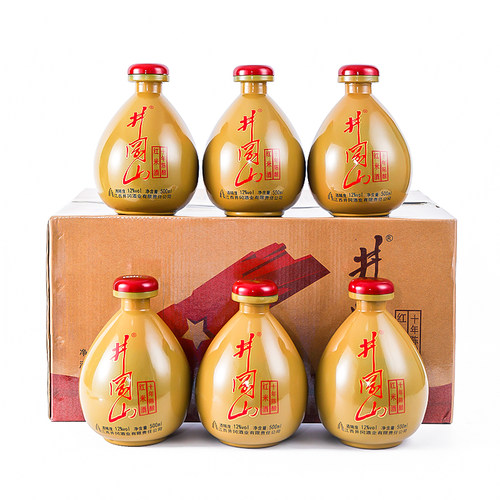 井冈山红米酒12度10年陈半甜型500ml*6瓶客家糯米酿江西特产酒