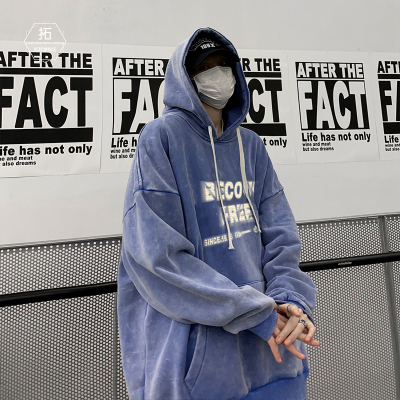 美式西海岸套头卫衣男春秋季