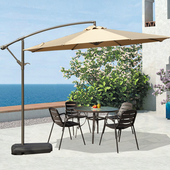 临亚户外遮阳伞庭院伞室外咖啡厅摆摊大伞桌椅带伞香蕉伞遮阳伞