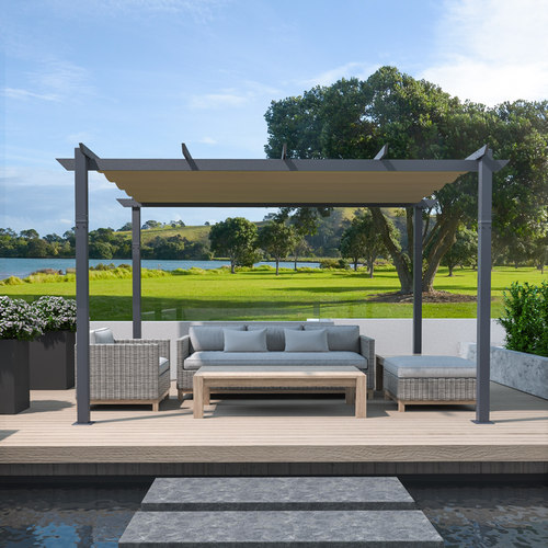 遮阳棚别墅院子室爬藤架葡萄架