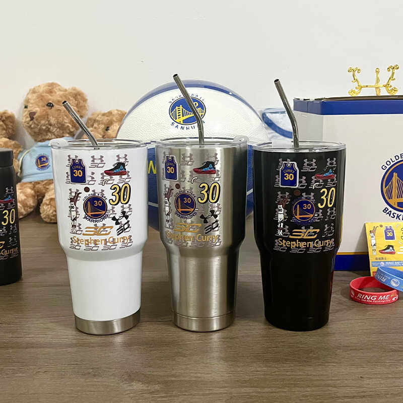库里篮球运动冰霸杯大容量900ml水杯子ins高颜值保冰杯车载咖啡杯