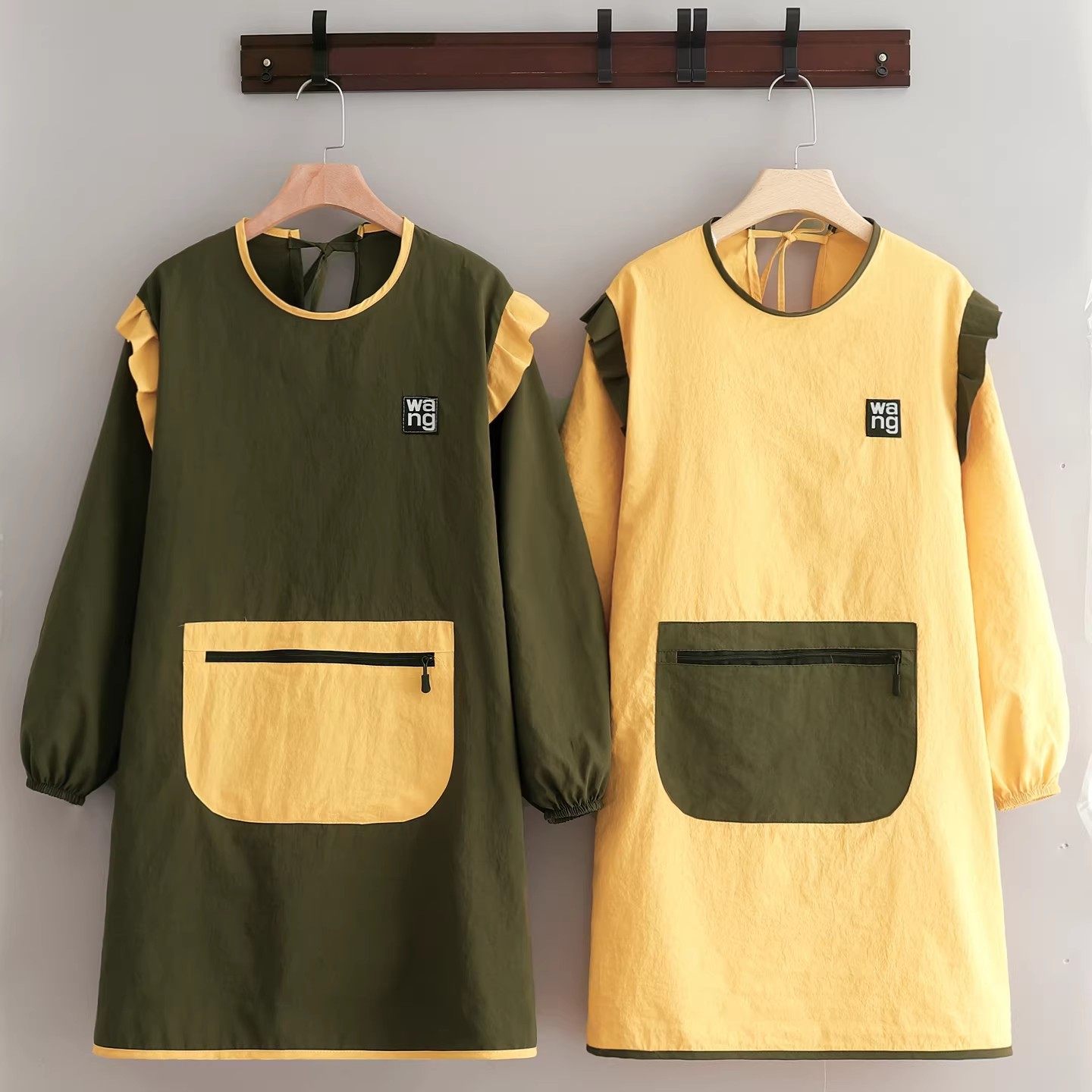 t特别致颜色做手工木工活照衣k可爱防油围裙透气厨房长袖罩衣护衣,家庭/个人清洁工具,围裙,淘宝优惠券,粉丝福利购,淘宝优惠卷