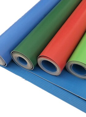 纯绿色蓝色pvc塑胶地板革商用防水防滑阻燃耐磨工厂车间水泥地垫