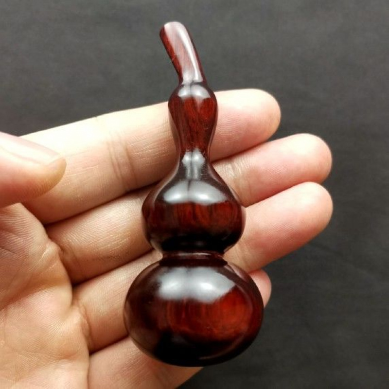 小叶紫檀木葫芦文玩手把件男士女