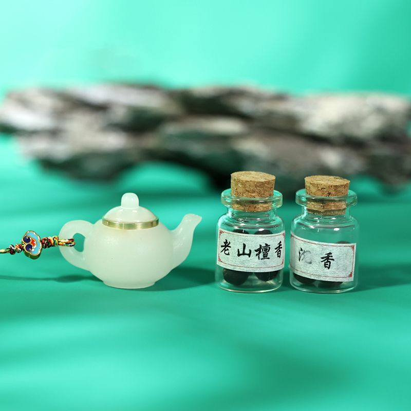 夜光石茶壶香囊扩香器吊坠手机挂