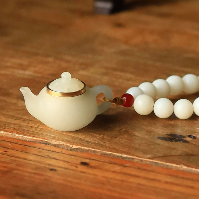 把把壶夜光香囊挂件白玉菩提手链把玩汽车挂件吊坠饰品男女款