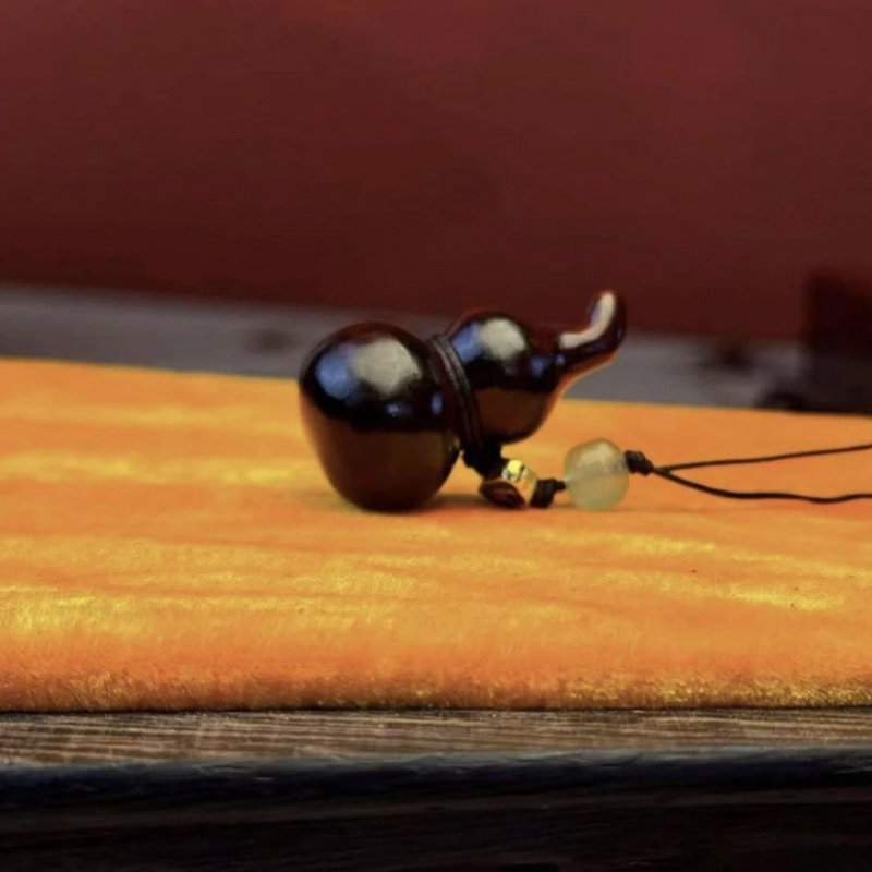 紫檀木小葫芦汽车钥匙扣挂件创意男女可爱挂坠链