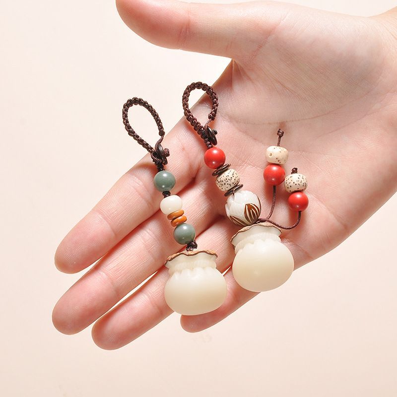 菩提根福袋钥匙扣挂件手工编织汽车钥匙链挂饰创意情侣礼物男士女