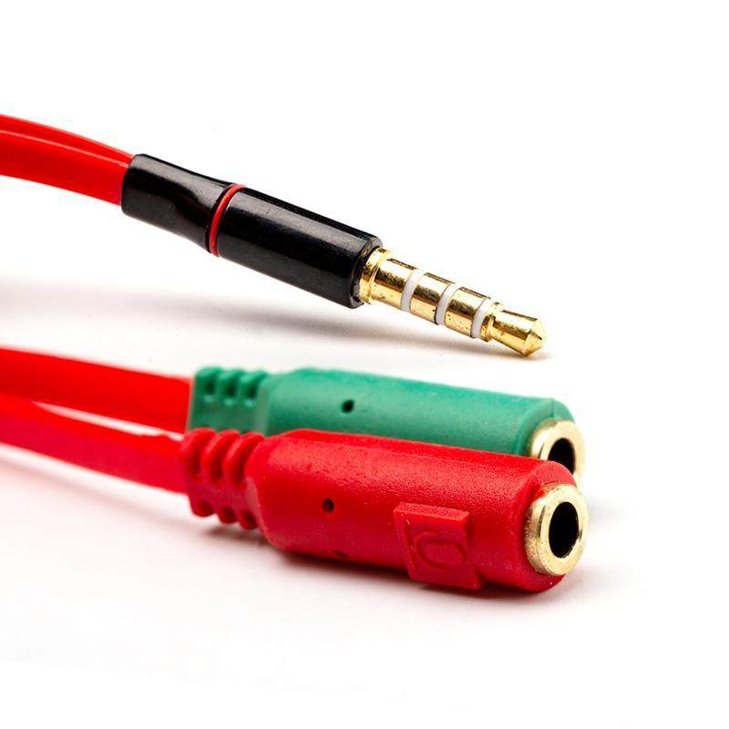 一分二音频线连麦和音响麦克风耳机连接线延长连接二合一连接线