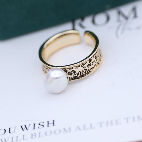 DIY配件 S925纯银复古个性戒指空托 开口可调指环手饰配6-10mm