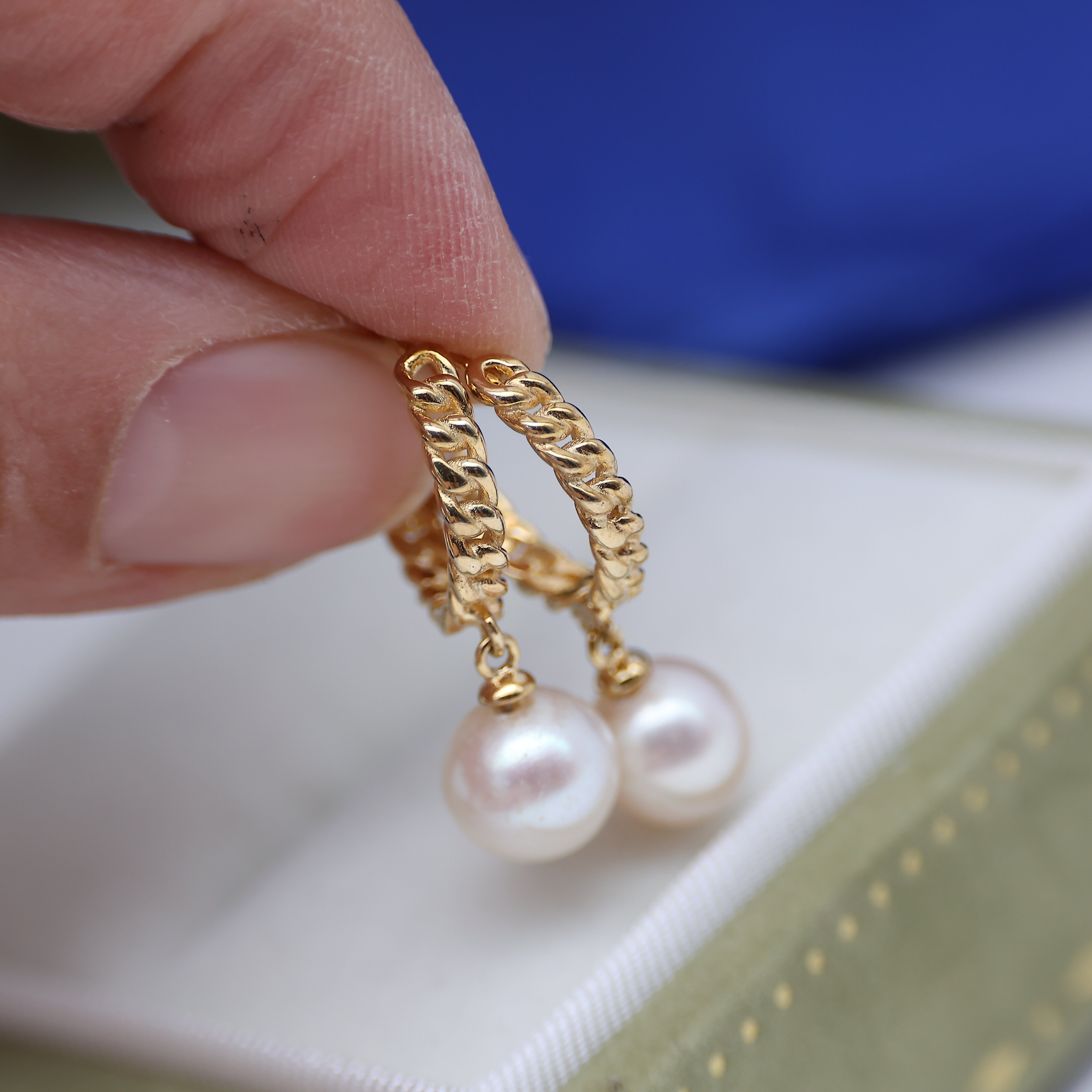 DIY配件 S925纯银麻花圆形耳扣空托 珍珠耳饰耳环耳钉7-11mm圆滴