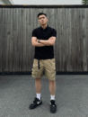 美式 SOS索罗娜凉感珠地POLO衫 休闲抗皱翻领T恤简约高级显壮上衣男