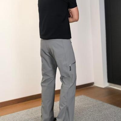 3D立体剪裁多口袋拼接直筒休闲裤