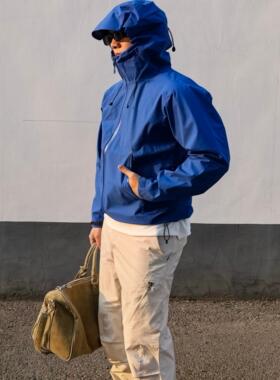 SOS户外三防LT硬壳冲锋衣情侣多色连帽防水外套无缝压胶夹克上衣