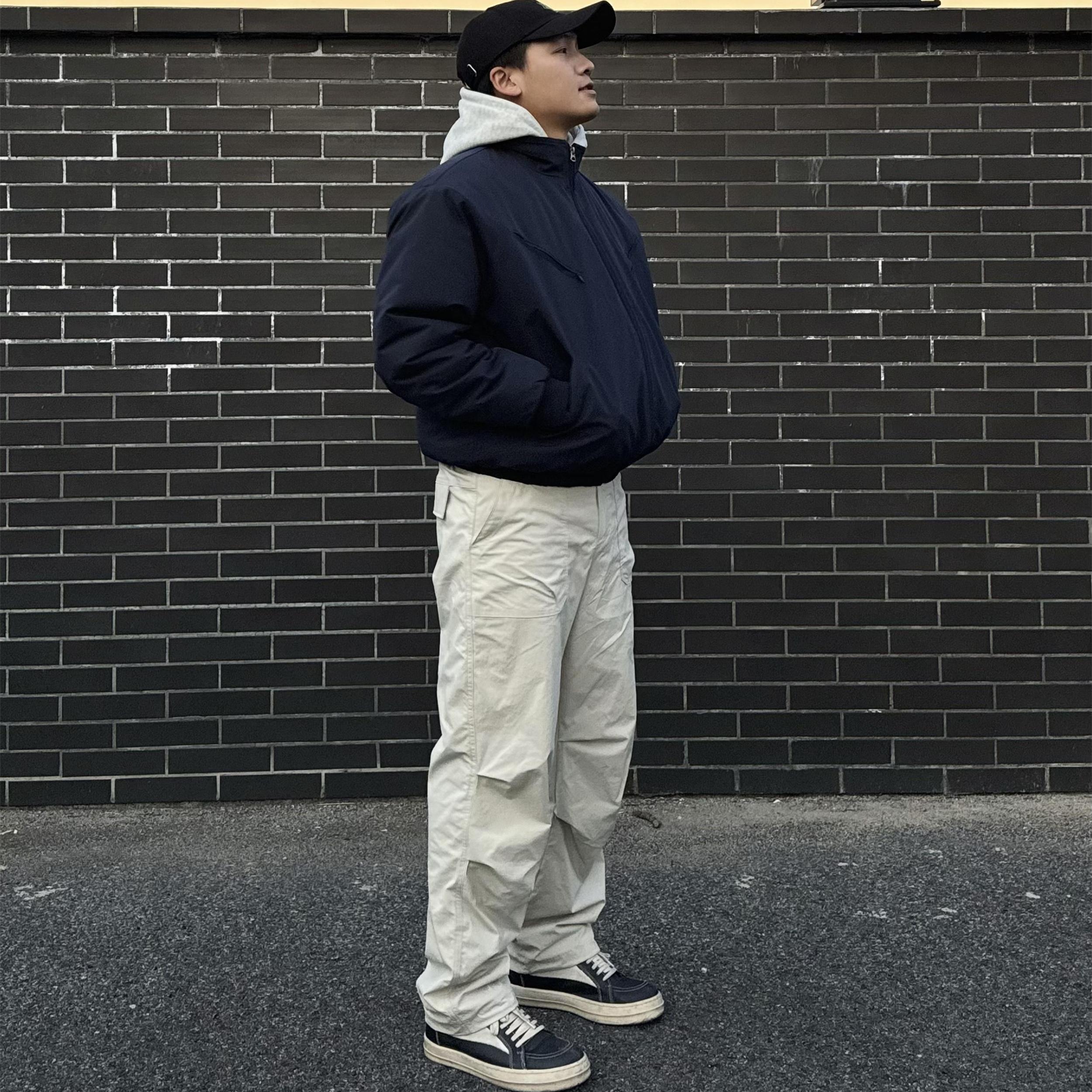 长裤直筒伞兵裤美式休闲加绒