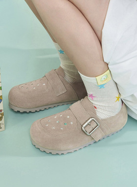 玛速主义2026年春季新款复古百搭勃肯鞋平底休闲鞋时尚轻便单鞋女