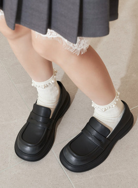 玛速主义2026年春季新款复古黑色乐福鞋平底百搭小皮鞋一脚蹬单鞋