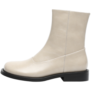 玛速主义2025新款平底马丁瘦瘦靴女冬百搭单靴英伦风短靴加绒靴子