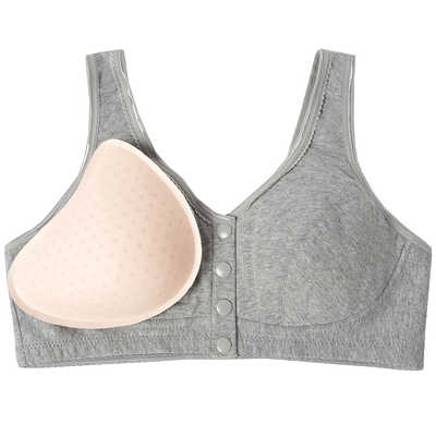 无钢圈纯棉内里义乳文胸