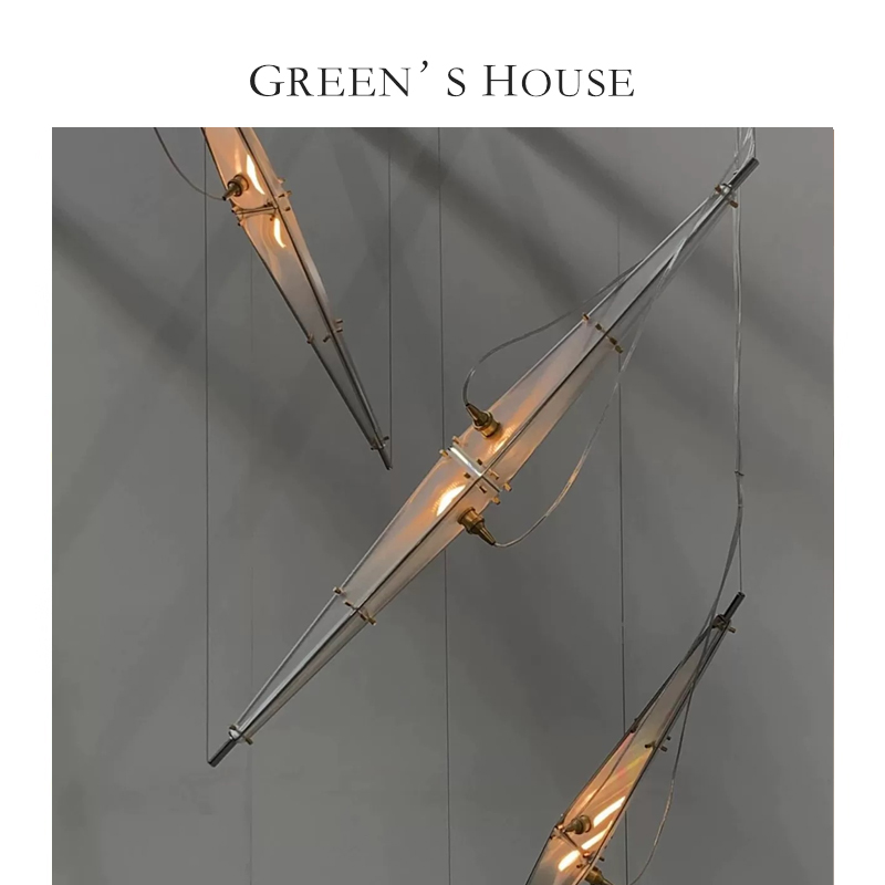 GREEN HOUSE home*灯饰【Loft】吊灯设计师款楼梯间灯艺术餐厅灯