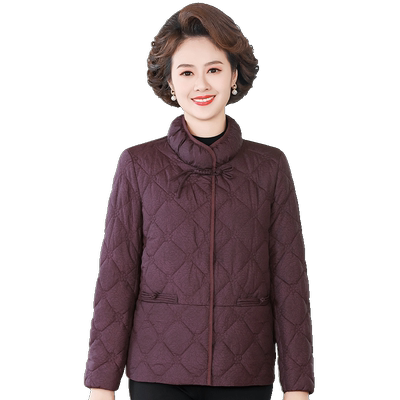 中老年人女羽绒棉服短款棉袄