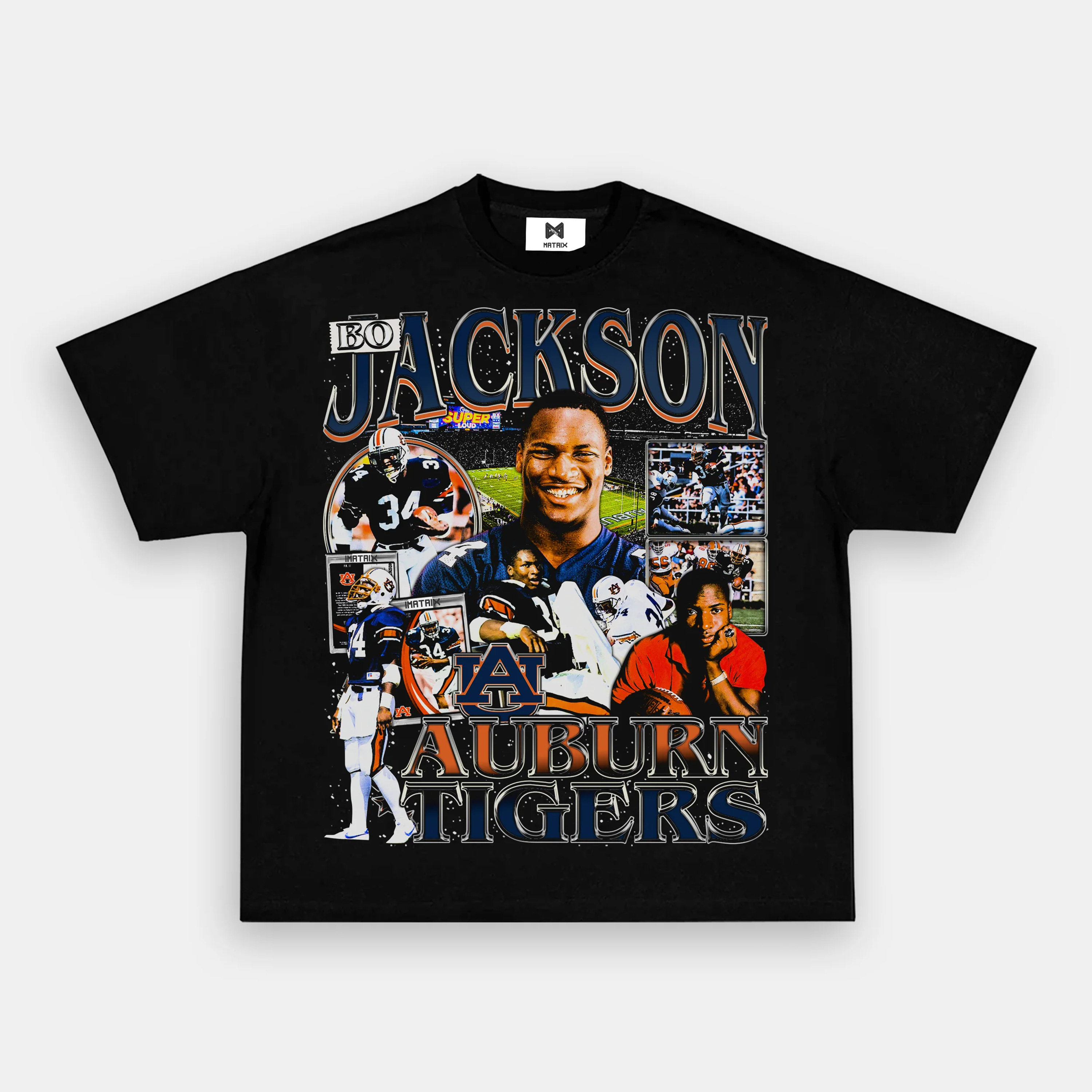 無限矩陣imatrix美式短袖t恤复古宽松bo jackson印花纯棉圆领重磅