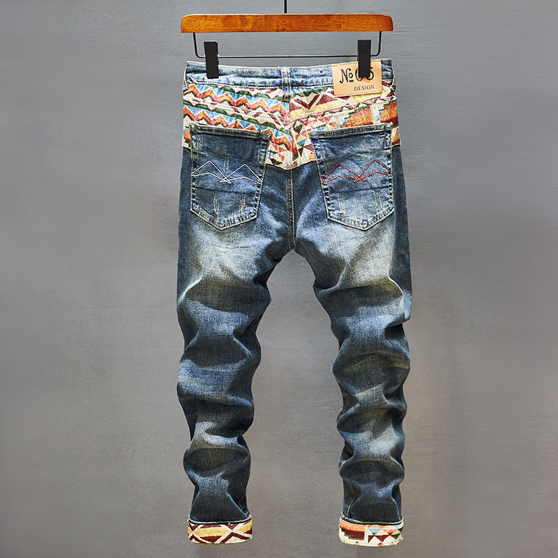 牛仔裤男夏季2026年新款裤子修身小脚裤薄款男裤九分休闲长裤9分