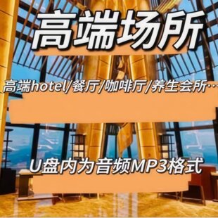 背景音乐U盘高端场所背景纯音乐钢琴萨克斯小提琴酒店纯音乐