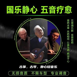 车载U盘轻音乐五音疗愈音药古典纯音乐古琴古筝琵琶精心养生优盘