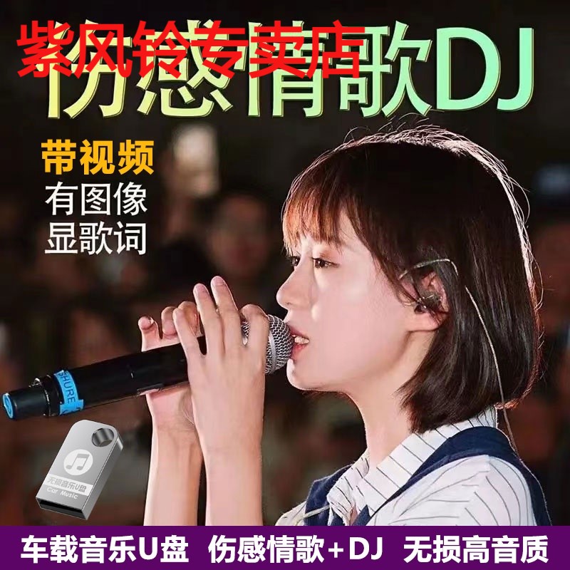 伤感情歌dj音乐U盘抖音经典流行热歌无损高音质歌曲汽车载优盘usb