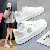春秋单鞋 小白鞋 ins百搭轻便运动休闲女鞋 厚底板鞋 女2026春季 新款