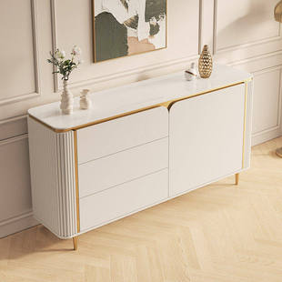 轻奢玄关柜实木边柜客厅装饰储物柜入户多功能鞋柜简约现代餐边柜